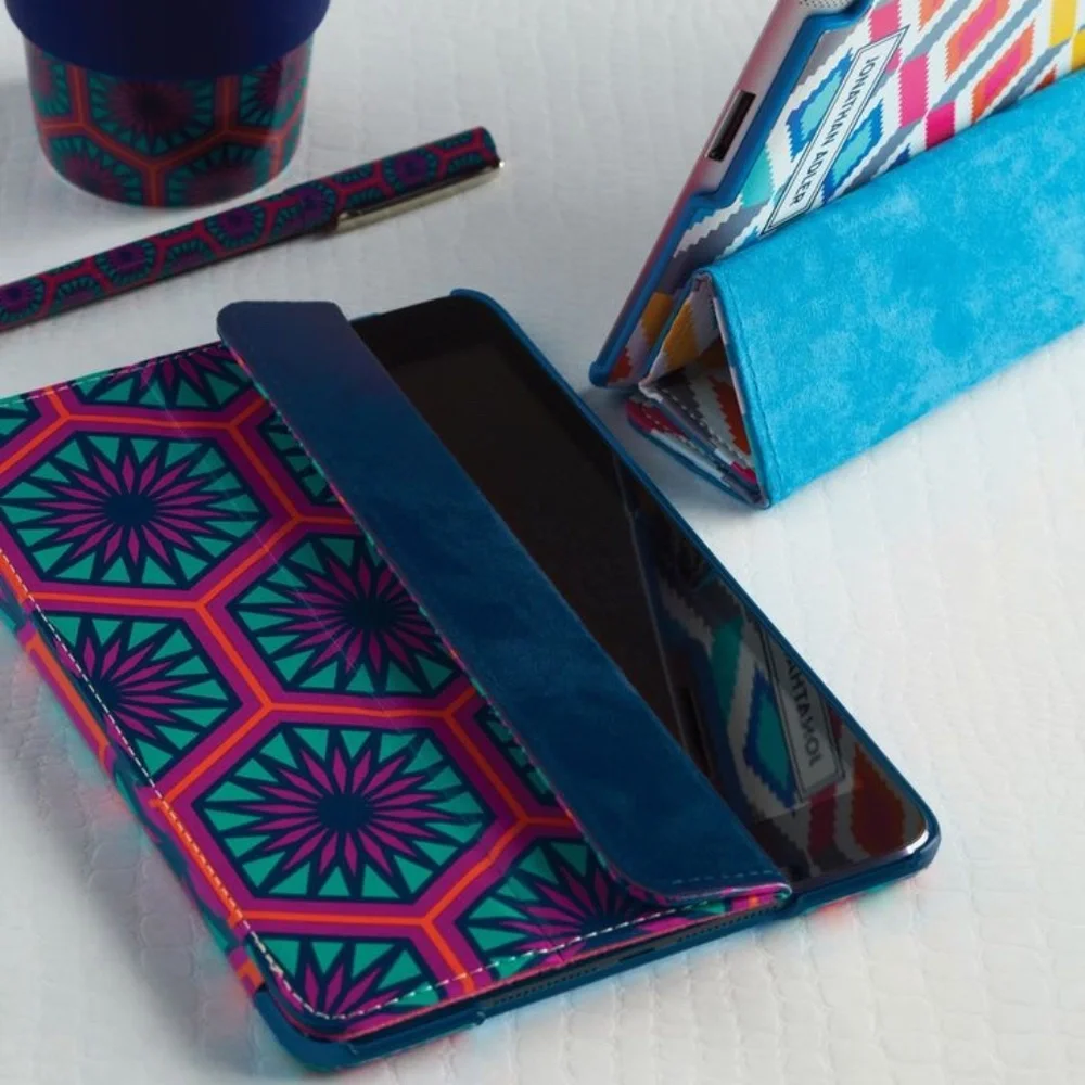 NIB Jonathan Adler Positano Hexagon Case for iPad Mini
